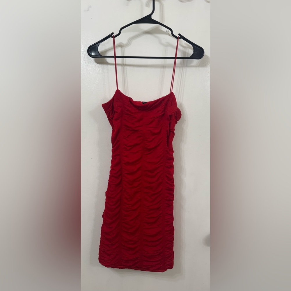 3 for $50 Windsor Red Ruched Mini Dress perfect Valentine dress